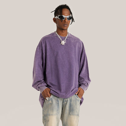 Otherworldly Long Sleeve Raw Hem T-shirt