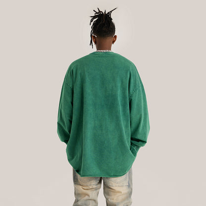 Otherworldly Long Sleeve Raw Hem T-shirt