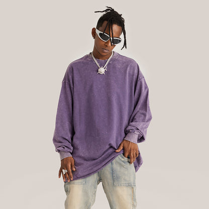 Otherworldly Long Sleeve Raw Hem T-shirt