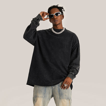 Otherworldly Long Sleeve Raw Hem T-shirt