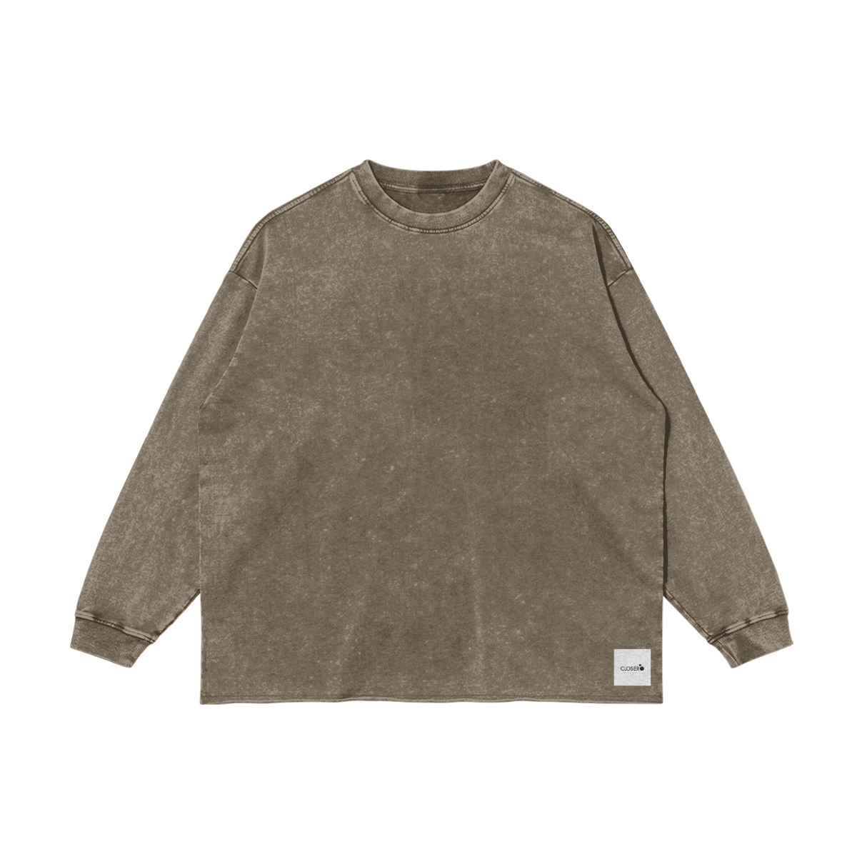 Otherworldly Long Sleeve Raw Hem T-shirt