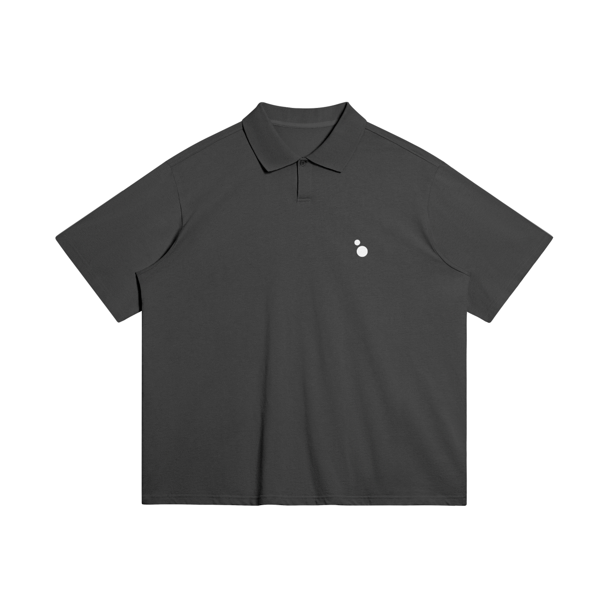 Glitched Sky Oversized Polo Shirt